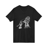 Unisex Jersey Short Sleeve V-Neck Tee